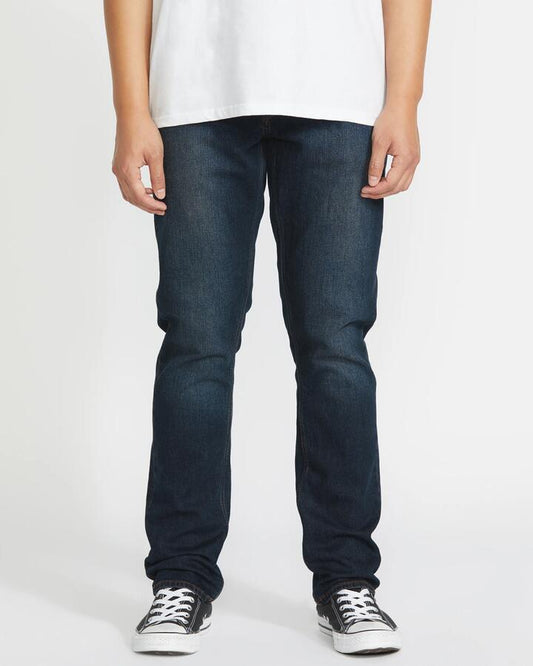 Image of Jeans. Productname: Volcom Mens Vorta Denim Jeans New Vintage Blue - in New Vintage Blue colour by brand - Volcom