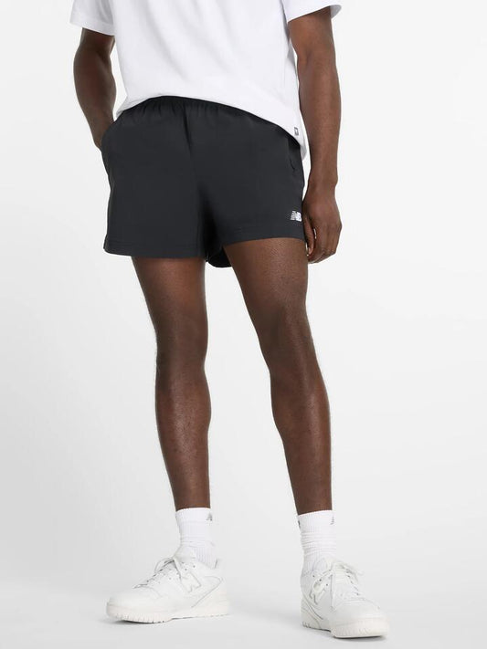 Image of Others. Productname: New Balance Athletics Stretch Woven 5 in Black colour by brand - New Balance