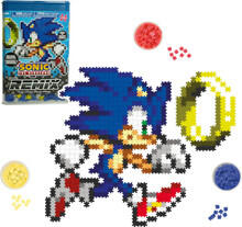 Image of Rings. Product name - Jixelz Remix Sonic the Hedgehog Craft Kit Sonic & Ring in colour by brand - Toymate
