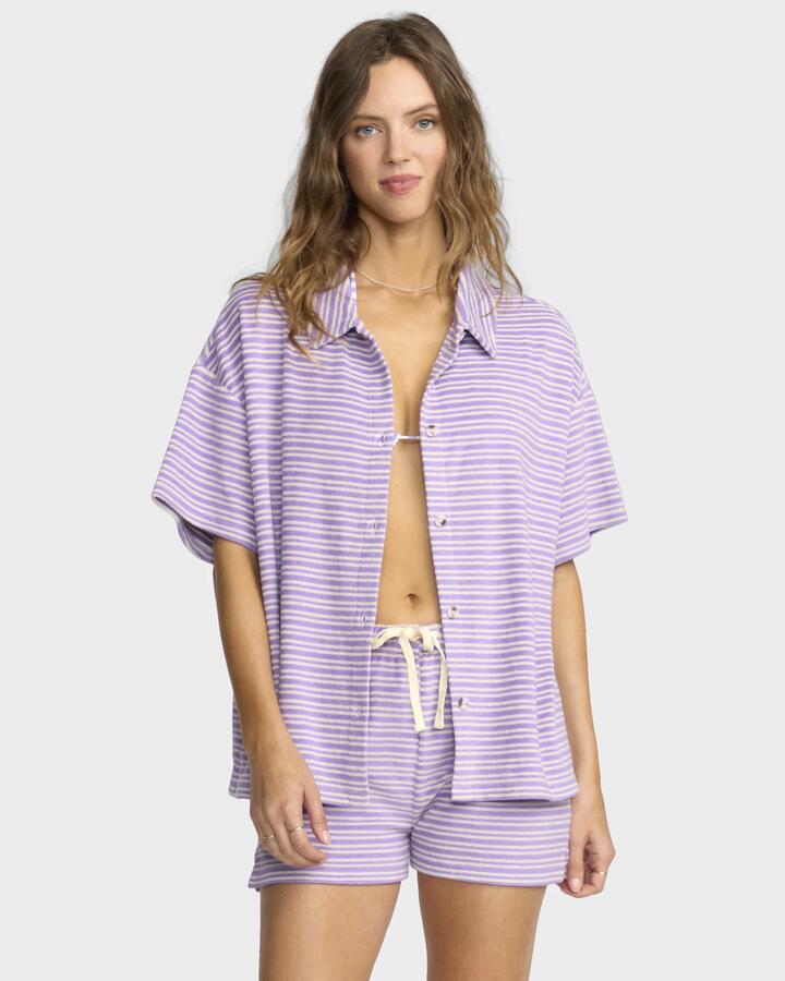 Image of Shirts. Productname: Billabong Womens Josie Crush Cover Up Shirt Purple Punch - in Purple Punch colour by brand - Billabong