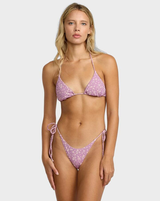 Image of Swimwear. Productname: RVCA Womens Grow Toget Tie Bikini Bottom Winter Orchid - in Winter Orchid colour by brand - RVCA
