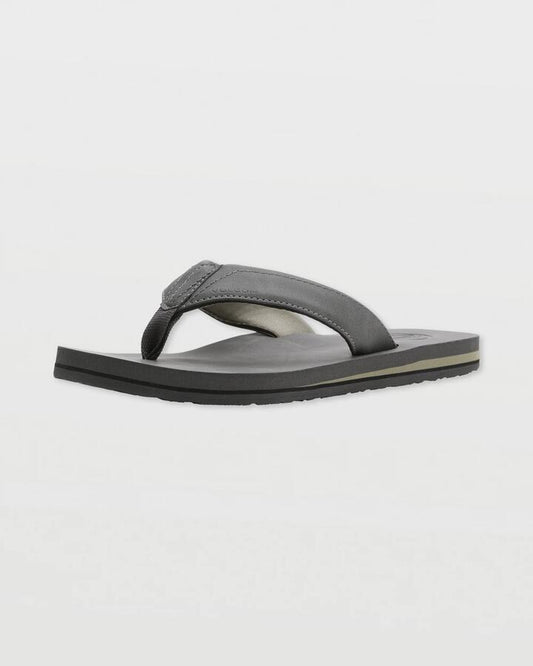 Image of Sandals. Productname: Volcom Mens Victor Lx Thongs Grey Vintage - in Grey Vintage colour by brand - Volcom