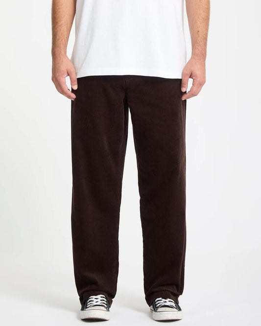 Image of Accessories. Productname: Volcom Mens Frickin Loose Tapered Cord Chinos Cacao - in Cacao colour by brand - Volcom