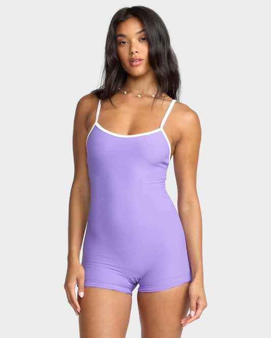 Image of Swimwear. Productname: Billabong Womens Tanlines Retro Tank Surfsuit One Piece Swimsuit Purple Punch - in Purple Punch colour by brand - Billabong