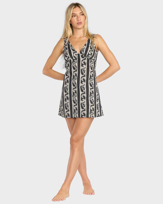 Image of Dresses. Productname: Billabong Womens Morning Swell Mini Dress Black Sands - in Black Sands colour by brand - Billabong