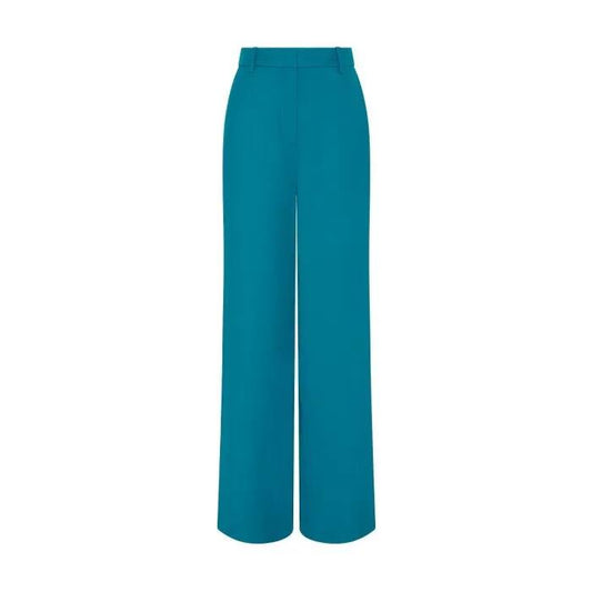Image of a model wearing Pants. Productname: Darcey Pant in DARK TURQUOISE colour by brand - sass and bide