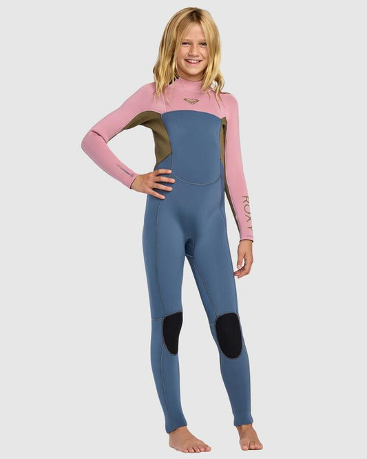 Image of Wetsuits. Product name - Roxy Girls 2-16 3/2Mm Prologue Backzip Wetsuit Ash in Ash colour by brand - Roxy
