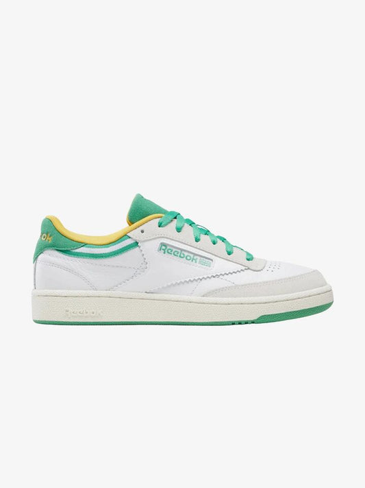 Image of Sneakers. Productname: Reebok Unisex Club C 85 in White/Upgradegreen/Chalk colour by brand - Reebok