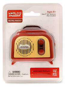 Image of Toys. Product name - Mini Retro Radio in colour by brand - Toymate