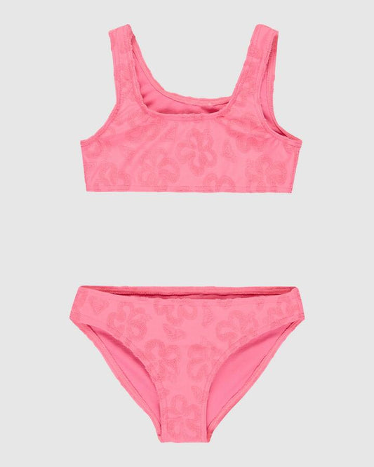 Image of Accessories. Product name - Roxy Girls 2-7 Flip Flower Two Piece Pink Cosmos Flip Flower Terry in Pink Cosmos Flip Flower Terry colour by brand - Roxy