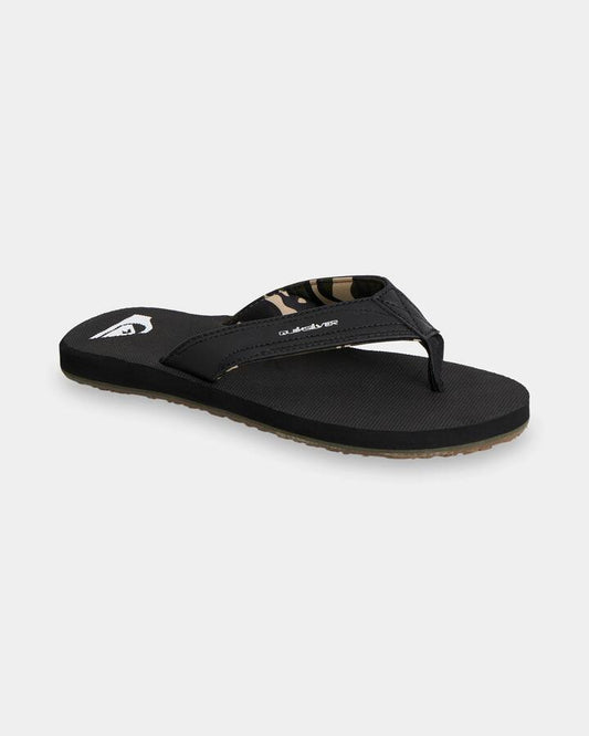Image of Sandals. Productname: Quiksilver - Mens Island Oasis Thongs - Black/Camo/Multi - in Black/Camo/Multi colour by brand - Quiksilver