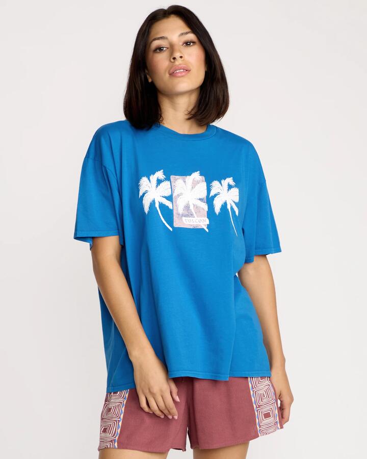 Image of T-Shirts. Product name - Volcom Womens Stones Throw T-Shirt Royal in Royal colour by brand - Volcom