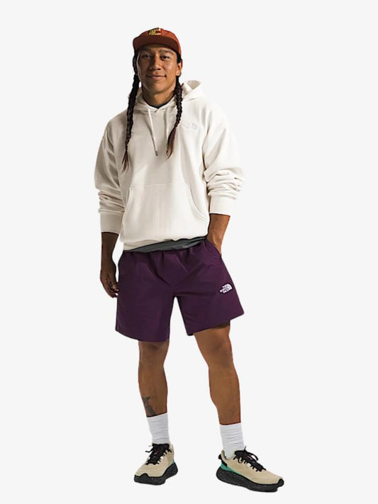 Image of a model wearing Outerwear. Productname: The North Face Evolution Vintage Hoodie in White Dune colour by brand - The North Face