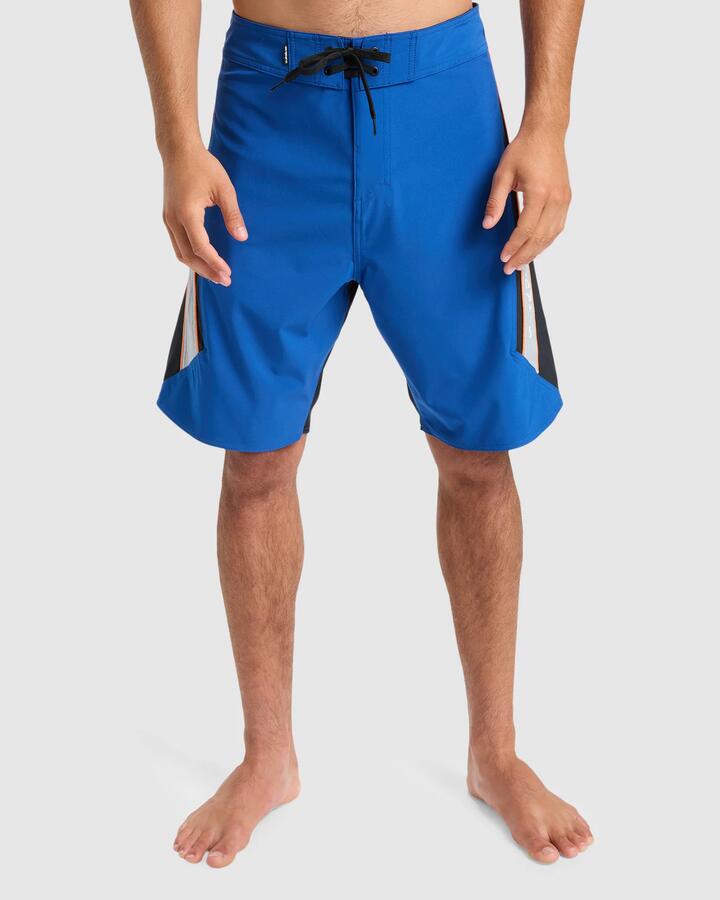Image of Swimwear. Product name - Quiksilver Mens Surfsilk Clicker 20" Boardshorts Monaco Blue in Monaco Blue colour by brand - Quiksilver
