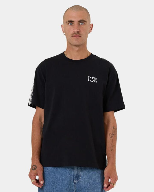 Image of T-Shirts. Product name - Worship Mens Pacer T-Shirt Black in Black colour by brand - Worship