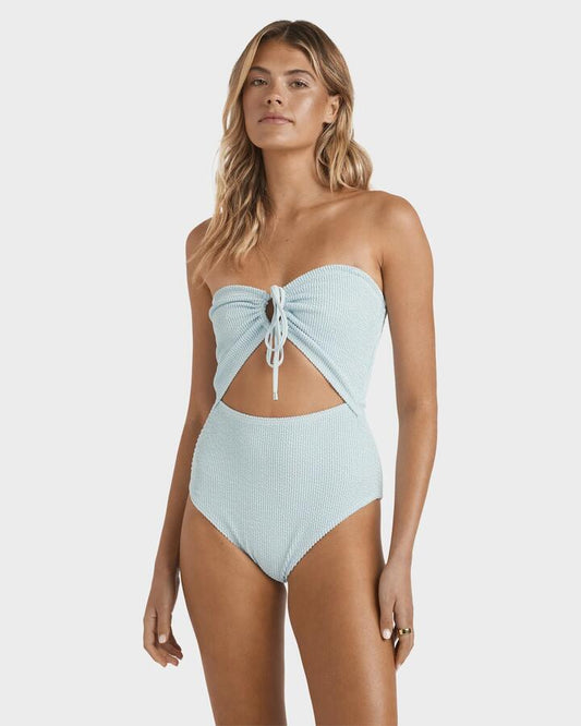 Image of Swimwear. Productname: Billabong - Womens Summer Hi Drew One Piece Swimsuit - Sky Blue - in Sky Blue colour by brand - Billabong