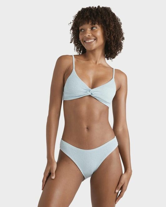 Image of a model wearing Tops. Productname: Billabong - Womens Summer Hi Mika Bralette Bikini Top - Sky Blue - in Sky Blue colour by brand - Billabong