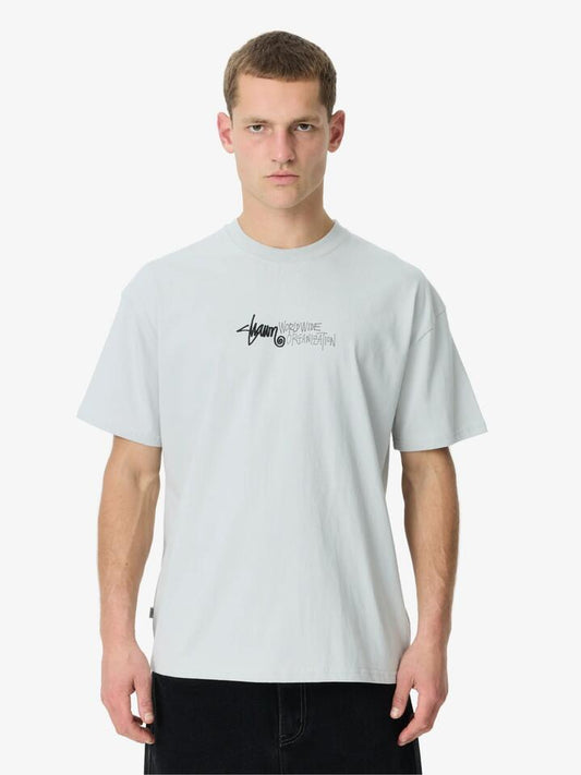 Image of a model wearing Tops. Productname: S-Double Shield Tee in Grey colour by brand - S-Double