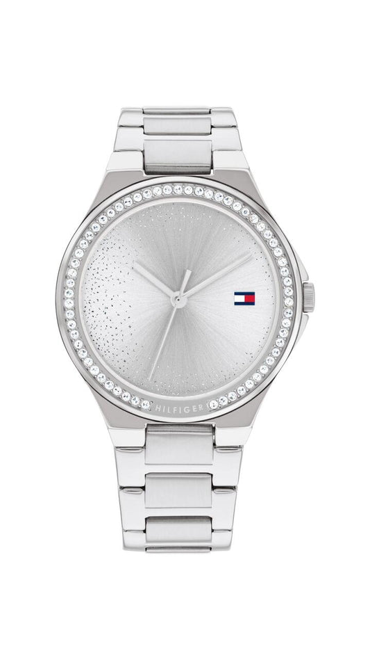 Image of Watches. Productname: Tommy Hilfiger Juliette Stainless Steel Silver Dial Ladies Watch 1782641 in Watch colour by brand - Tommy Hilfiger