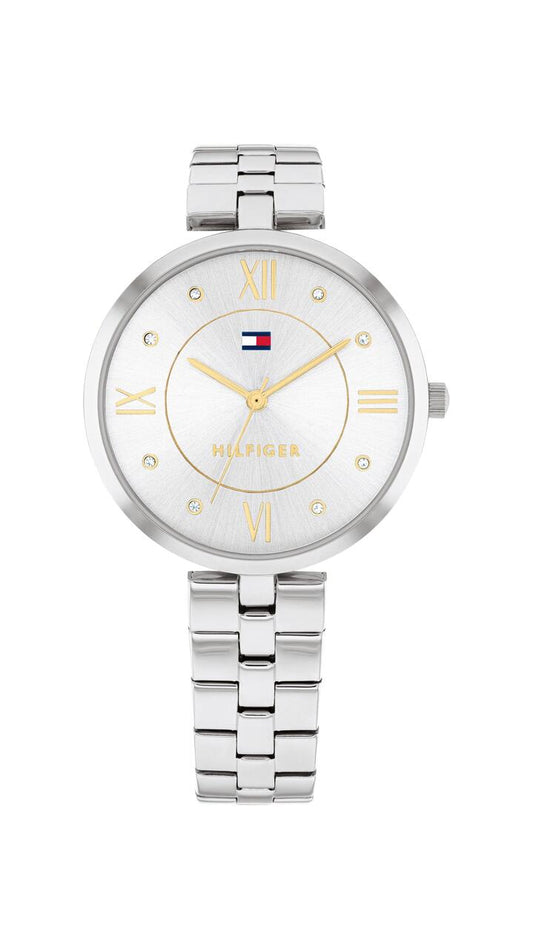 Image of Watches. Productname: Tommy Hilfiger Ella Stainless Steel Silver Dial Ladies Watch 1782683 in Watch colour by brand - Tommy Hilfiger