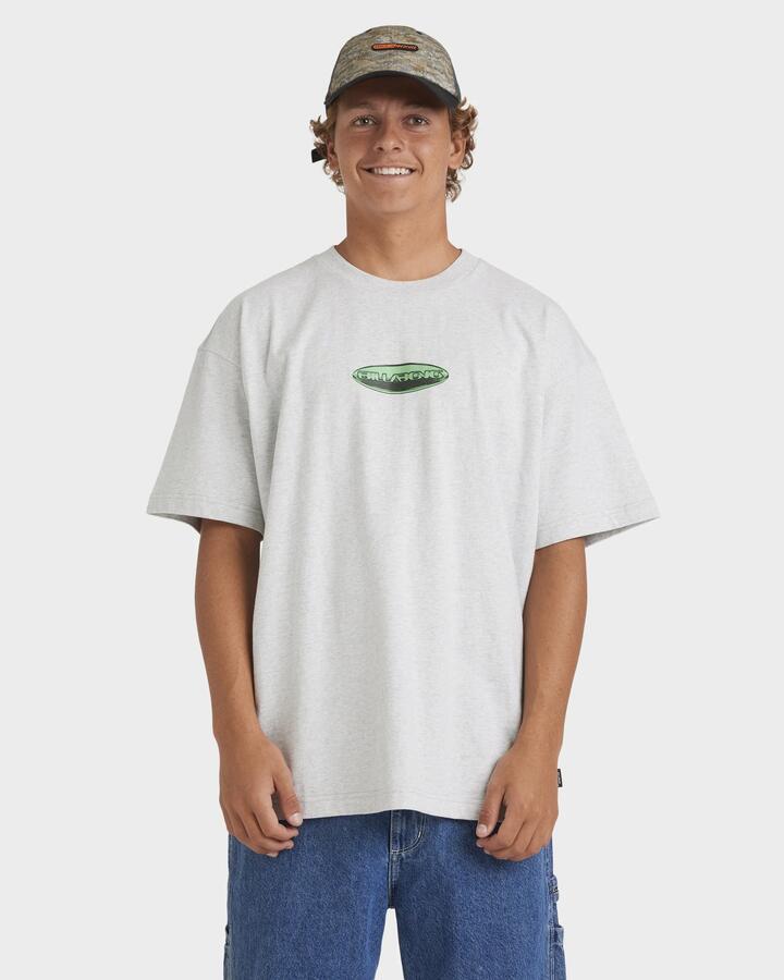 Image of T-Shirts. Product name - Billabong Mens Holograph T-Shirt Light Grey Heather in Light Grey Heather colour by brand - Billabong