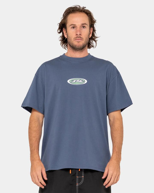 Image of T-Shirts. Product name - Rusty Mens Irie Eye T-Shirt China Blue in China Blue colour by brand - Rusty