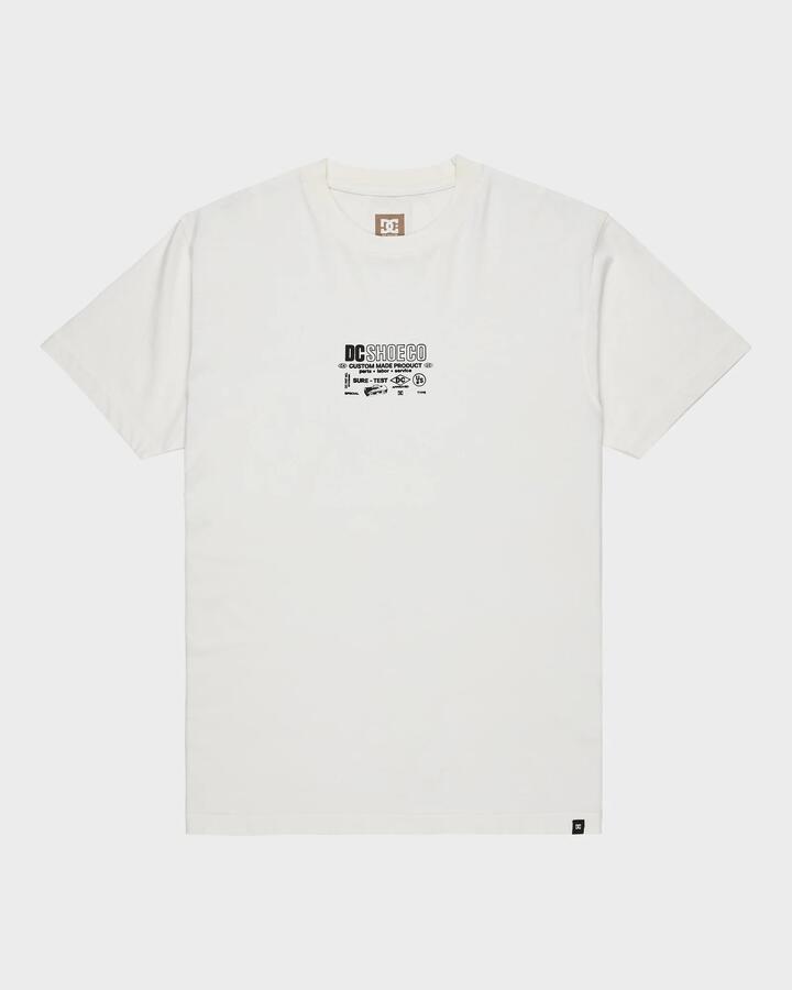 Image of T-Shirts. Product name - DC Shoes Mens Made T-Shirt White in White colour by brand - DC Shoes