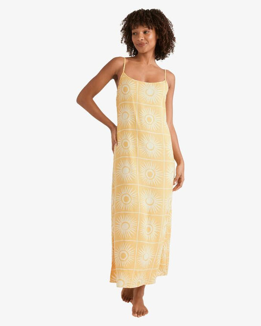Image of Dresses. Productname: Billabong - Womens Sun Glow Maxi Dress - Gold Coast - in Gold Coast colour by brand - Billabong