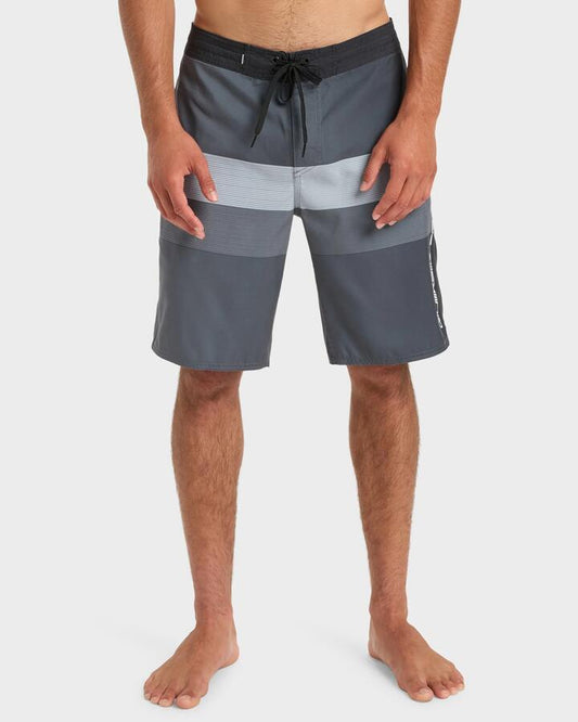 Image of Swimwear. Productname: Quiksilver Mens Everyday 20" Boardshorts Black Reconnect Stripe - in Black Reconnect Stripe colour by brand - Quiksilver