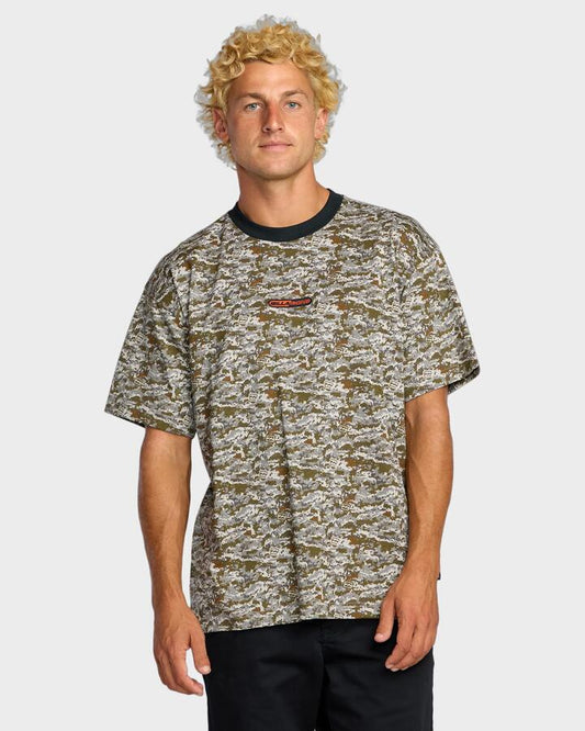 Image of T-Shirts. Product name - Billabong Mens Data T-Shirt Camo in Camo colour by brand - Billabong