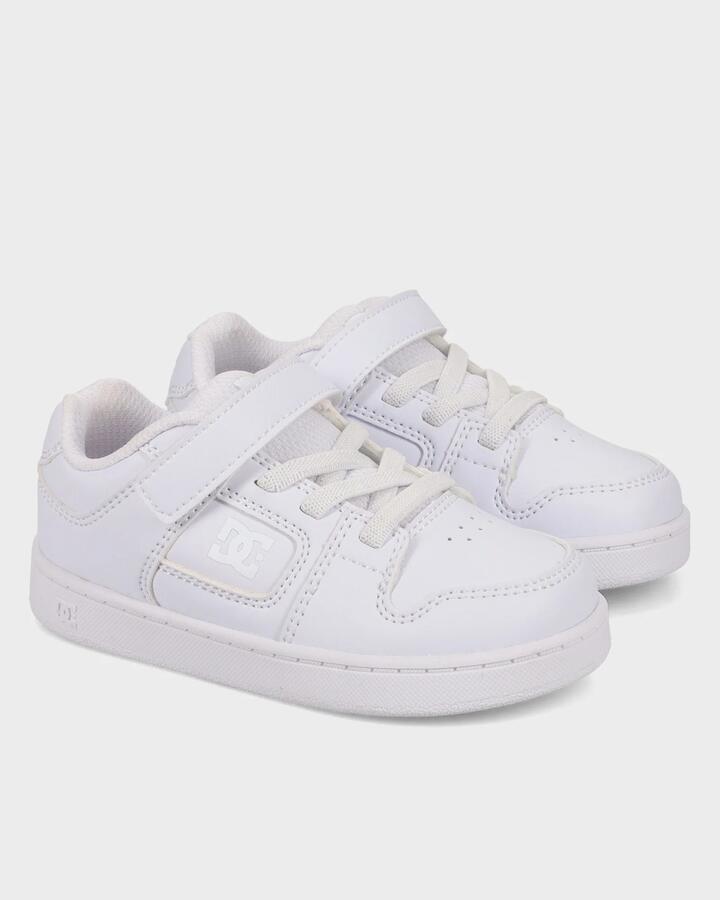 Image of Sneakers. Product name - DC Shoes Boys 2-7 Manteca Sneakers White/White in White/White colour by brand - DC Shoes