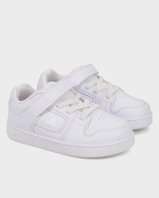 Image of Sneakers. Product name - DC Shoes Boys 2-7 Manteca Sneakers White/White in White/White colour by brand - DC Shoes
