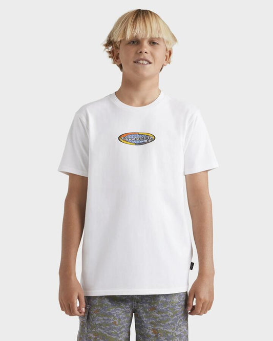 Image of T-Shirts. Productname: Billabong Boys 8-16 Spec Pill T-Shirt White - in White colour by brand - Billabong