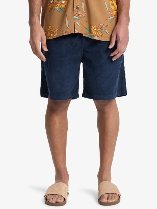Image of Accessories. Productname: Quiksilver - Mens Taxer Cord 18.5" Walkshorts - Dark Navy - in Dark Navy colour by brand - Quiksilver