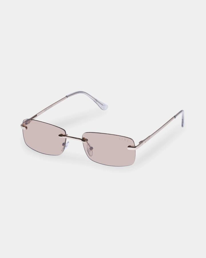 Image of Sunglasses. Productname: aire - Ursa Rectangle Sunglasses - Bright Gold - in Bright Gold colour by brand - aire