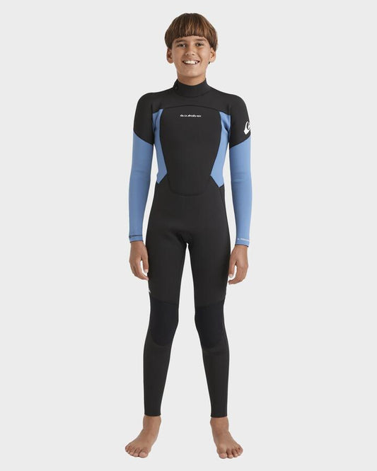 Image of Wetsuits. Product name - Quiksilver Boys 8-16 3/2Mm Prologue+ Back Zip Gbs Wetsuit Cloud Blue in Cloud Blue colour by brand - Quiksilver