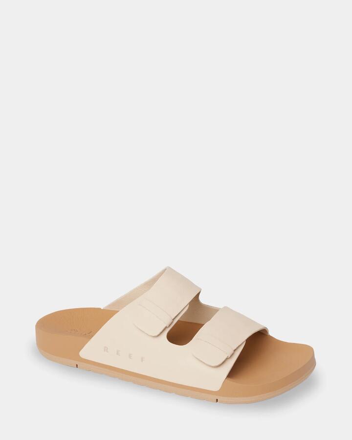 Image of Sandals. Product name - Reef Womens Ojai Two Bar Sandals Natural Leather in Natural Leather colour by brand - Reef