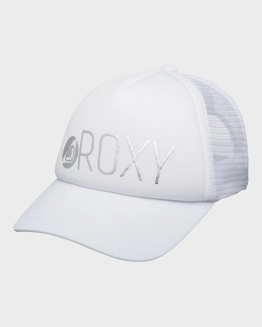 Image of Hats. Productname: Roxy - Girls Reggae Town Trucker Cap - Bright White - in Bright White colour by brand - Roxy