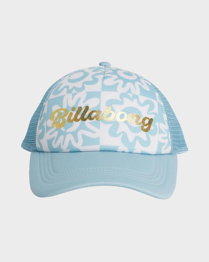 Image of Hats. Productname: Billabong - Girls Wave Fade Trucker Cap - Misty Blue - in Misty Blue colour by brand - Billabong