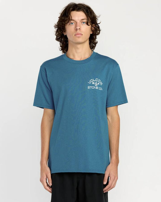 Image of T-Shirts. Productname: Volcom Mens Always Ripping T-Shirt Coronet Blue - in Coronet Blue colour by brand - Volcom