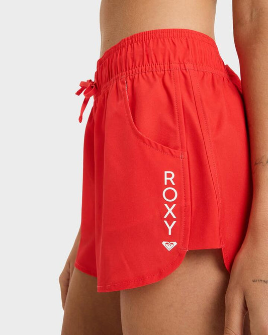 Image of Swimwear. Productname: Roxy - Womens Roxy Wave 2" Boardshorts - Tomato - in Tomato colour by brand - Roxy