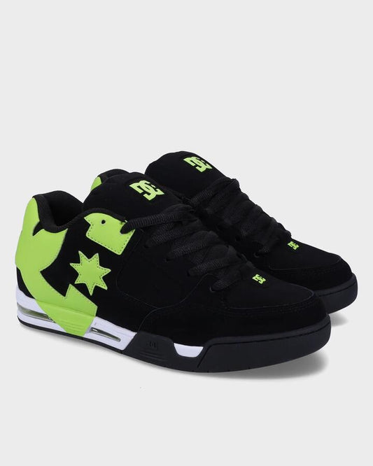 Image of Shoes. Product name - DC Shoes Mens Dc Commad Skate Shoes Black/Lime in Black/Lime colour by brand - DC Shoes