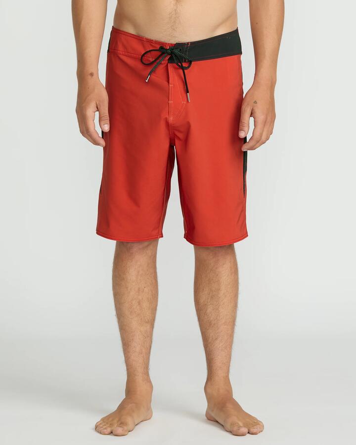 Image of Swimwear. Product name - Volcom Mens J Robinson Mod 20" Boardshorts Chili Red in Chili Red colour by brand - Volcom