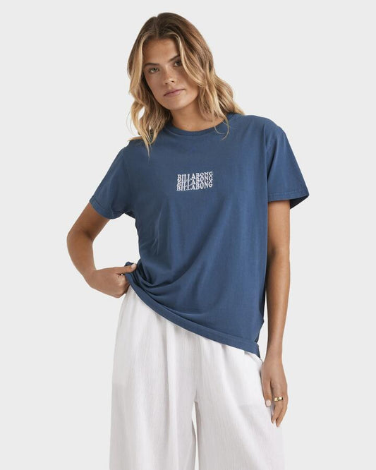 Image of T-Shirts. Productname: Billabong Womens Surf High T-Shirt Navy - in Navy colour by brand - Billabong