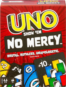 Image of Games. Product name - Uno Show 'em No Mercy Card Game in colour by brand - Uno