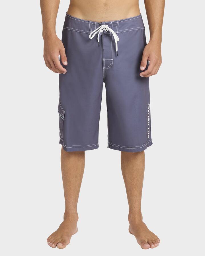 Image of Swimwear. Product name - Billabong Mens Bracket Pro 21" Boardshorts Navy - in Navy colour by brand - Billabong