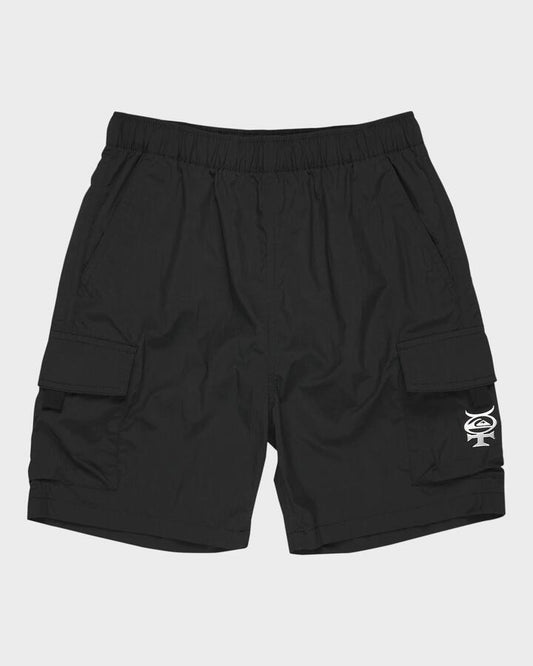 Image of Accessories. Productname: Quiksilver Boys 8-16 Mercury Cargo Walkshorts Black - in Black colour by brand - Quiksilver