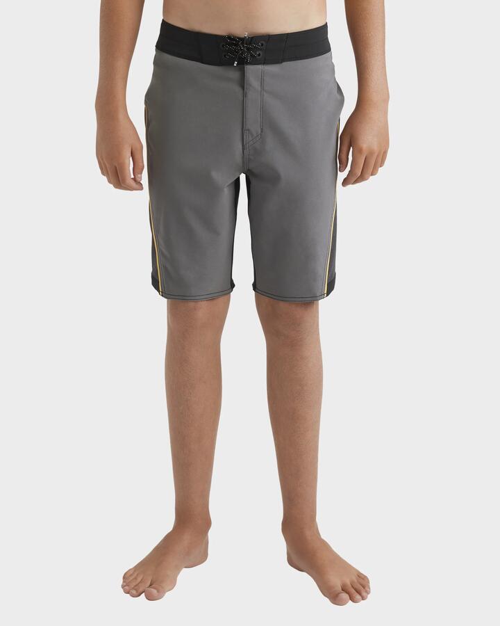 Image of Swimwear. Product name - Billabong Boys 8-16 Straddie Pro 21" Boardshorts Pewter - in Pewter colour by brand - Billabong