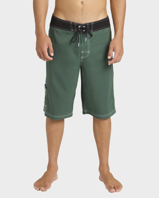 Image of Swimwear. Product name - Billabong Mens Spec 73 Pro 22" Boardshorts Forest - in Forest colour by brand - Billabong