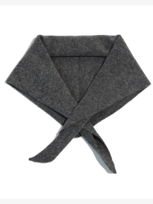 Image of Accessories. Productname: Petit Moments Vail Triangle Scarf ONE SIZE Grey in Grey colour by brand - Petit Moments